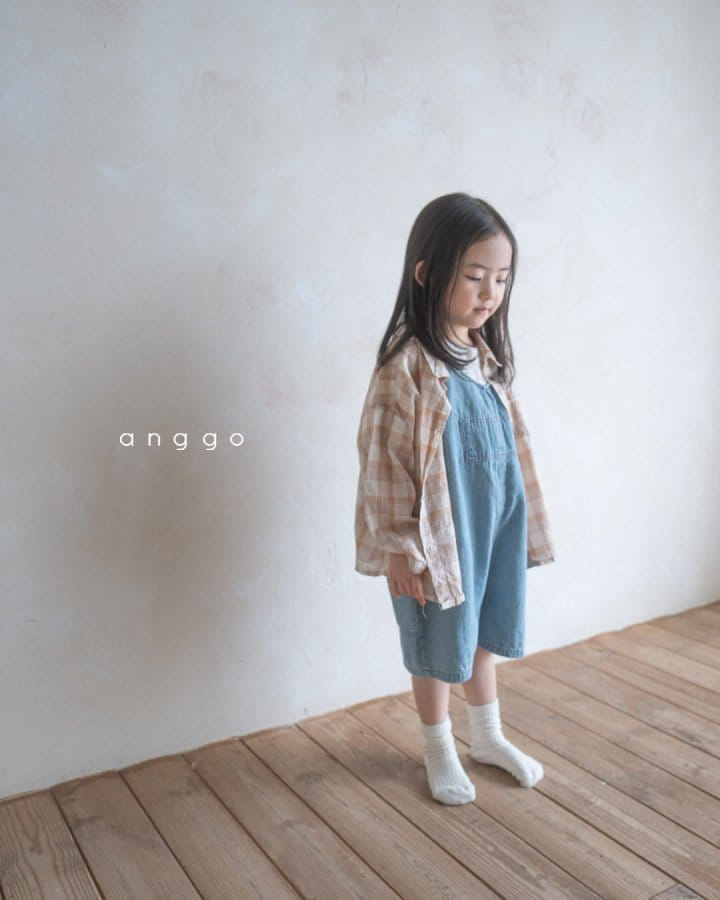 Anggo - Korean Children Fashion - #designkidswear - Brownie Denim Overalls - 4