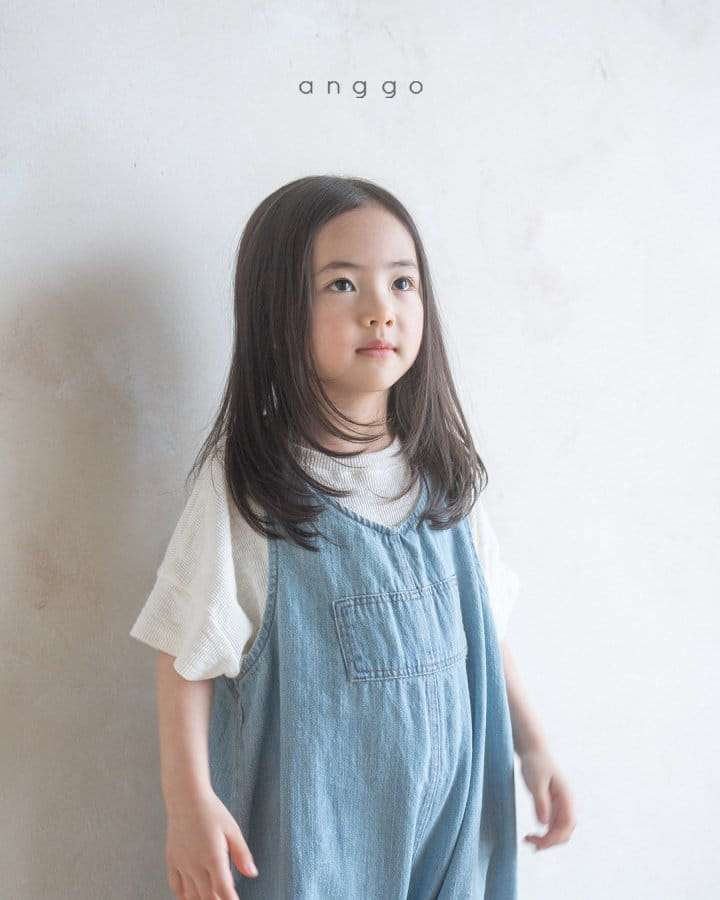 Anggo - Korean Children Fashion - #kidzfashiontrend - Brownie Denim Overalls - 8