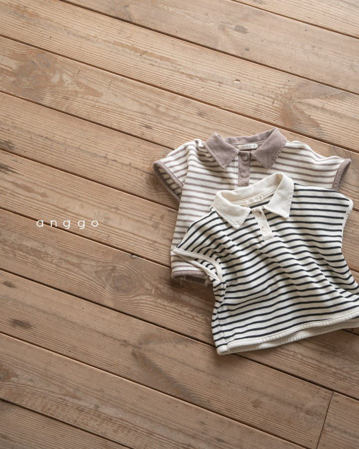 Anggo - Korean Children Fashion - #prettylittlegirls - Kitkat Collar Tee - 10