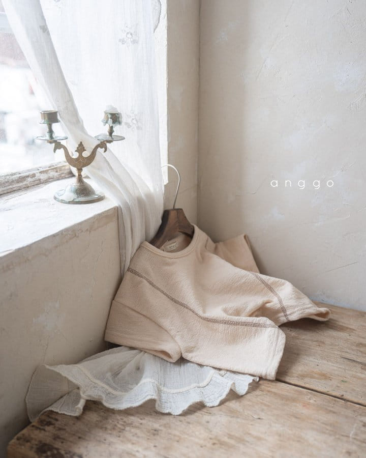 Anggo - Korean Children Fashion - #stylishchildhood - Custard Tee - 8