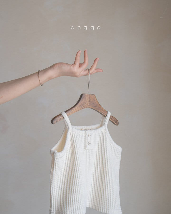 Anggo - Korean Children Fashion - #todddlerfashion - Croiffle Sleeveless Tee - 8
