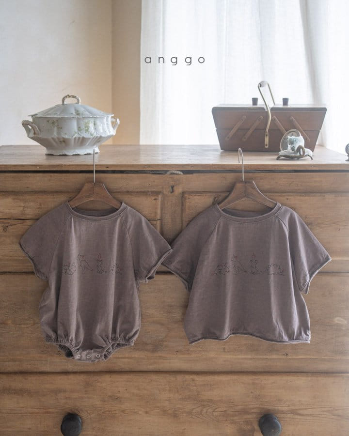Anggo - Korean Children Fashion - #toddlerclothing - Dino Tee - 10