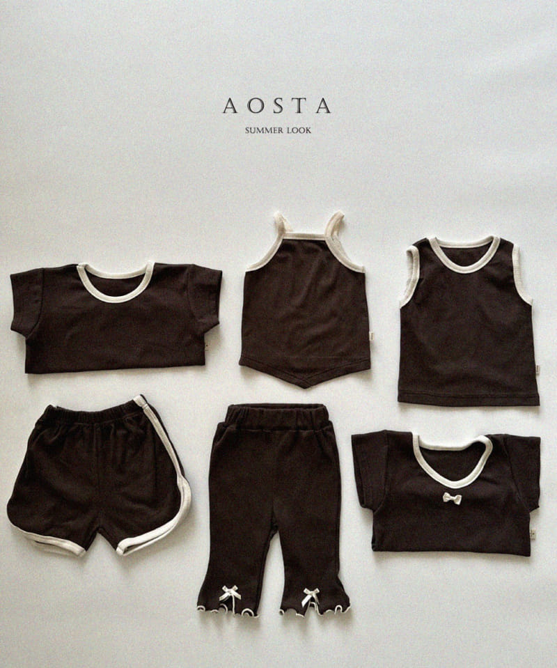 Aosta - Korean Children Fashion - #Kfashion4kids - Rib String Sleeveless Tee - 11