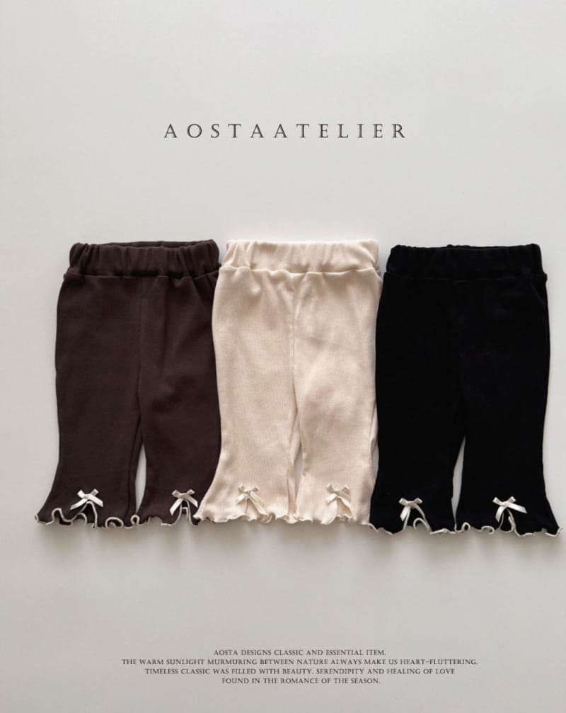 Aosta - Korean Children Fashion - #Kfashion4kids - Ribbon Pants