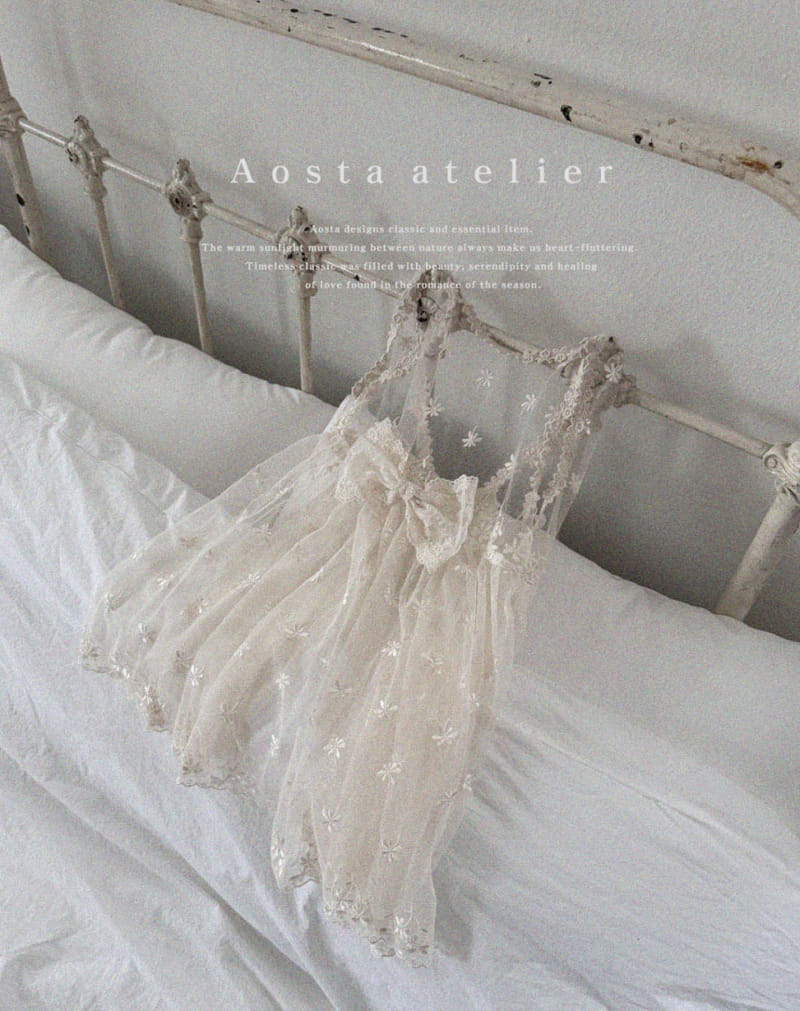 Aosta - Korean Children Fashion - #Kfashion4kids - Lace One-Piece - 3