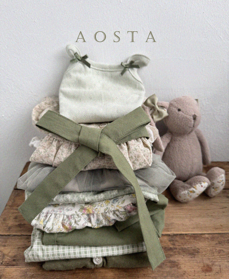Aosta - Korean Children Fashion - #Kfashion4kids - Eyelet Sleeveless Tee - 9