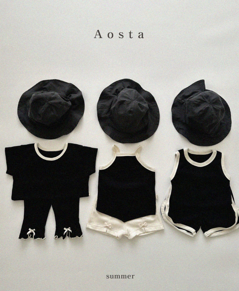 Aosta - Korean Children Fashion - #prettylittlegirls - Rib Sleeveless Tee - 4