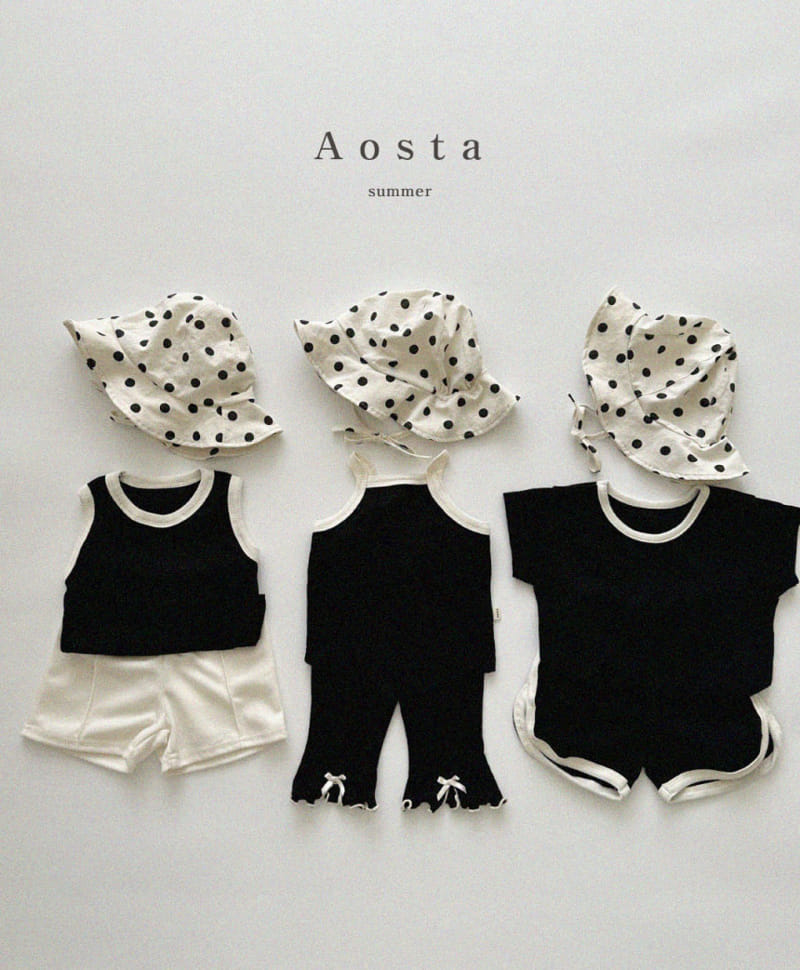 Aosta - Korean Children Fashion - #childofig - Rib Sleeveless Tee - 5