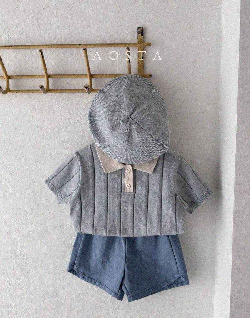 Aosta - Korean Children Fashion - #childofig - Gentle Knit Collar Tee - 7