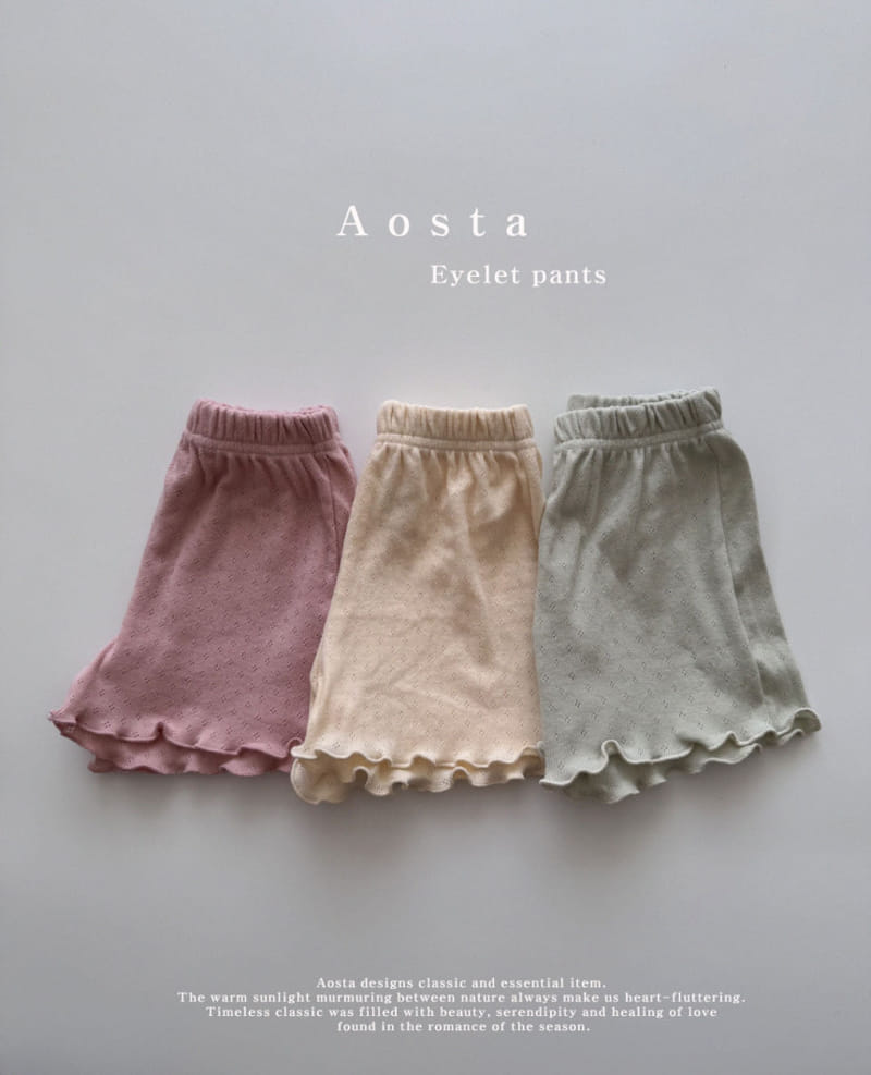 Aosta - Korean Children Fashion - #childofig - Eyelet Pants - 2