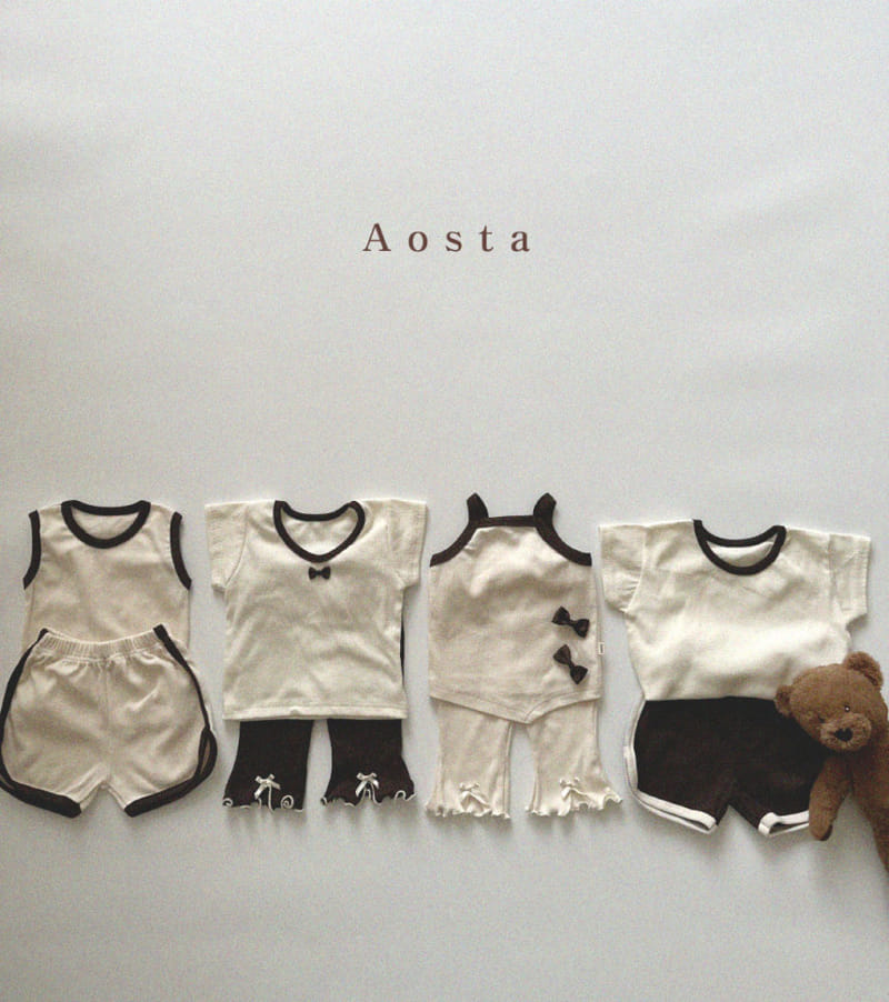 Aosta - Korean Children Fashion - #discoveringself - Rib Sleeveless Tee - 8
