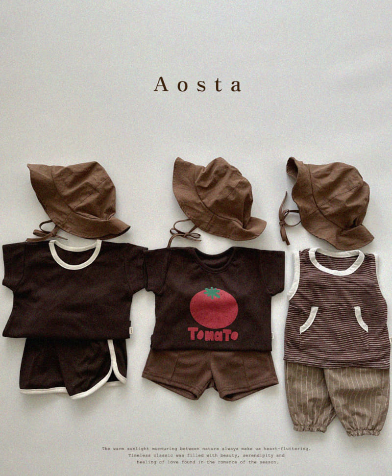 Aosta - Korean Children Fashion - #fashionkids - Rib Sleeveless Tee - 9