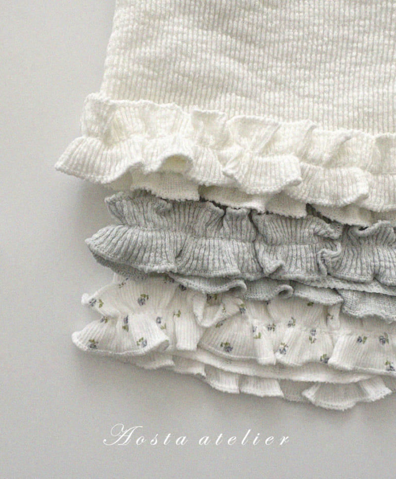 Aosta - Korean Children Fashion - #kidsshorts - Camellia Frill Pants - 4