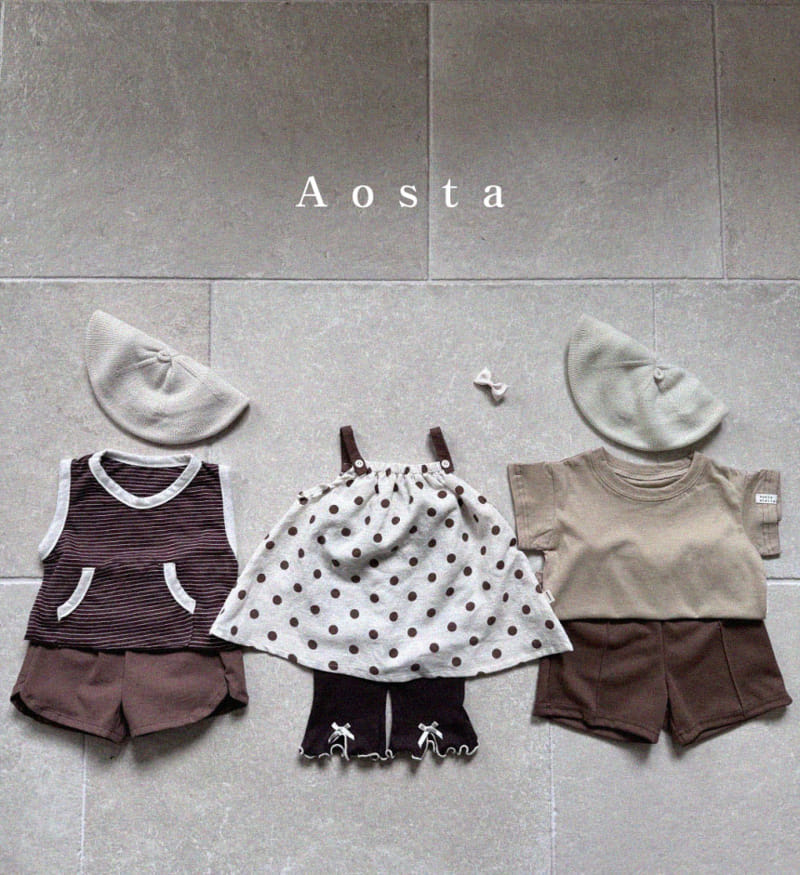 Aosta - Korean Children Fashion - #kidzfashiontrend - River Linen Sleeveless Tee - 7
