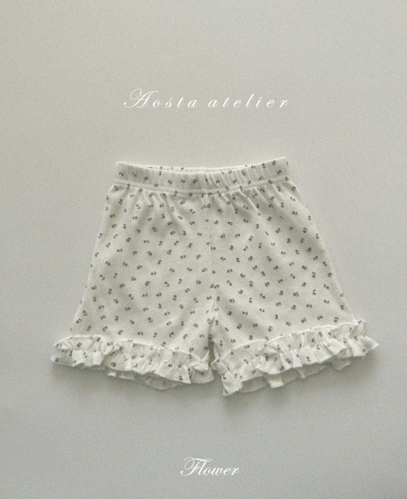 Aosta - Korean Children Fashion - #kidzfashiontrend - Camellia Frill Pants - 5