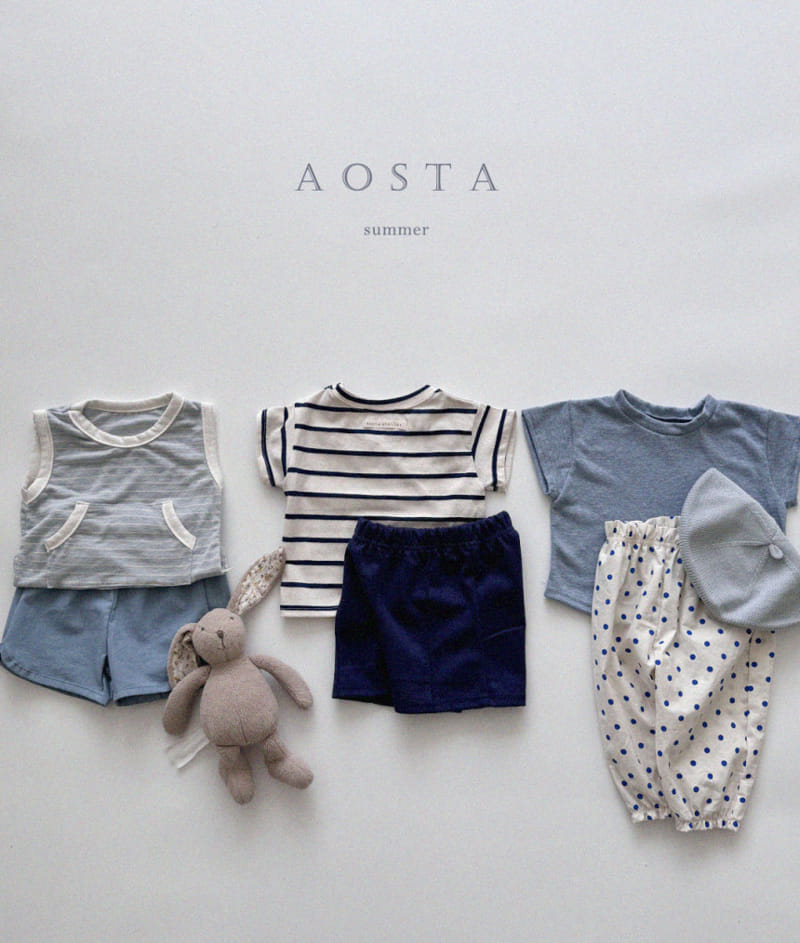 Aosta - Korean Children Fashion - #minifashionista - River Linen Sleeveless Tee - 11