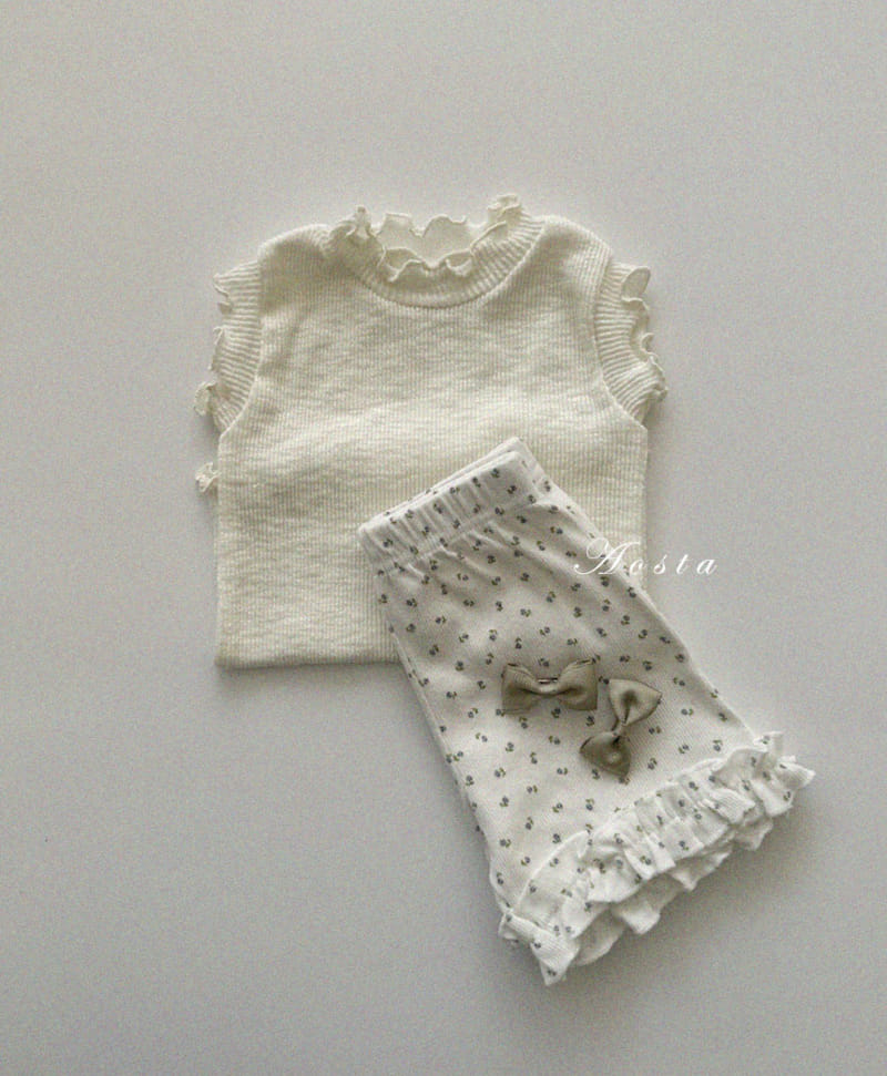 Aosta - Korean Children Fashion - #minifashionista - Camellia Frill Pants - 9