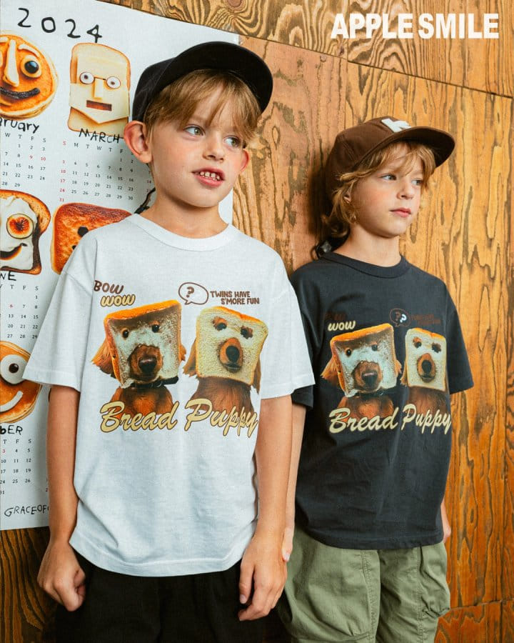 Apple Smile - Korean Children Fashion - #childrensboutique - Bread Tee