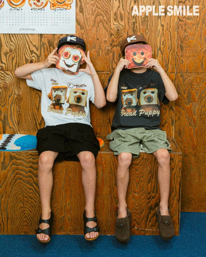 Apple Smile - Korean Children Fashion - #discoveringself - Bread Tee - 4