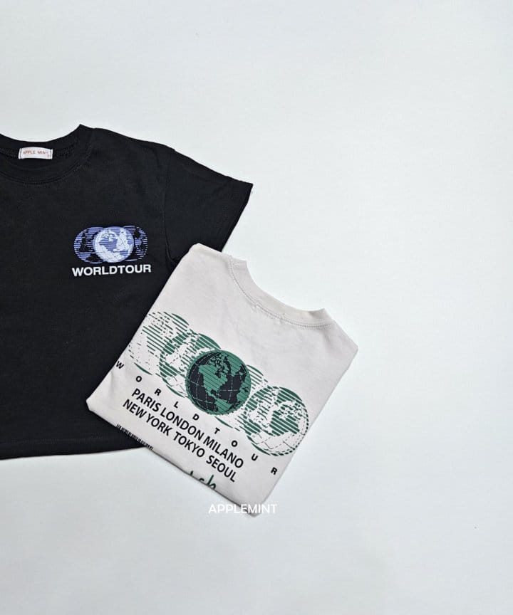 Applemint - Korean Children Fashion - #toddlerclothing - World Tee - 4
