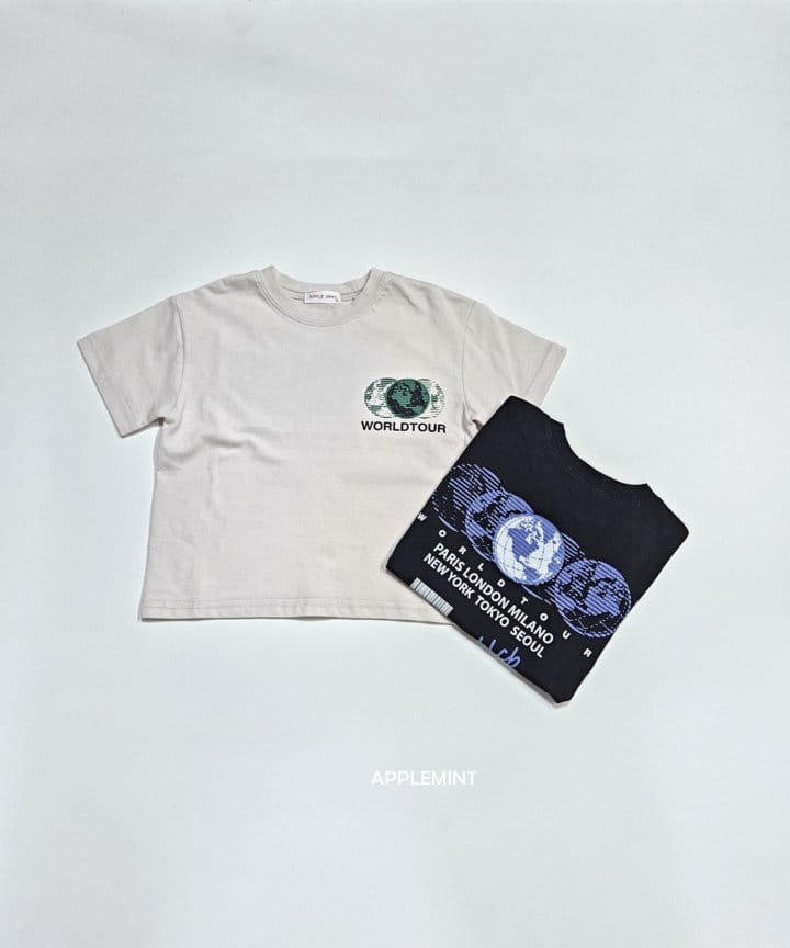 Applemint - Korean Children Fashion - #todddlerfashion - World Tee - 2