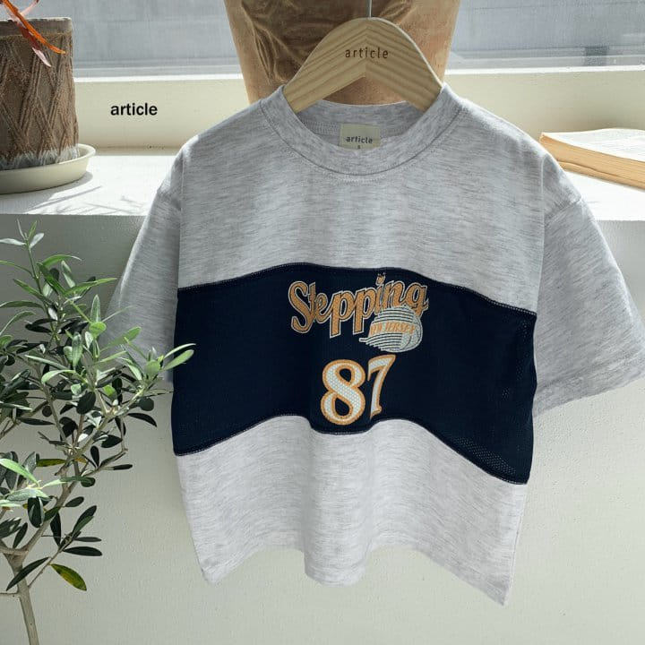 Article - Korean Children Fashion - #Kfashion4kids - New Jersey Mesh Tee - 7