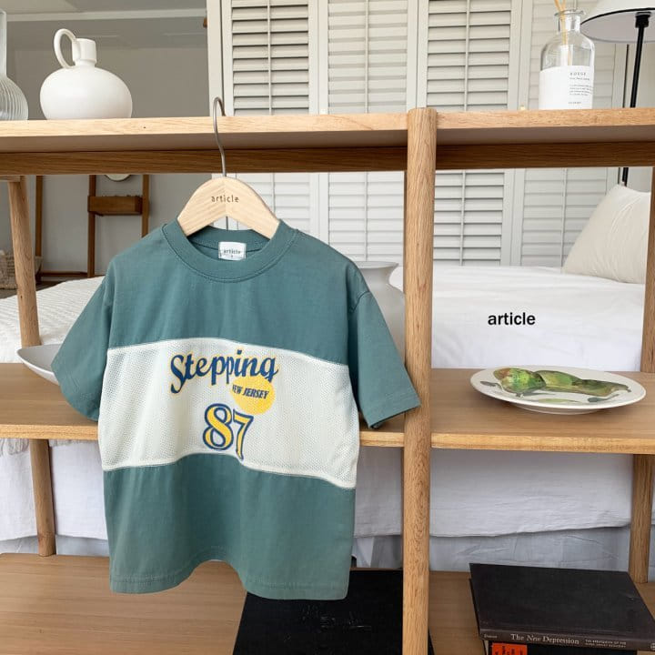 Article - Korean Children Fashion - #fashionkids - New Jersey Mesh Tee - 3