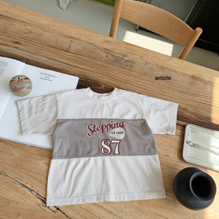 Article - Korean Children Fashion - #fashionkids - New Jersey Mesh Tee - 4