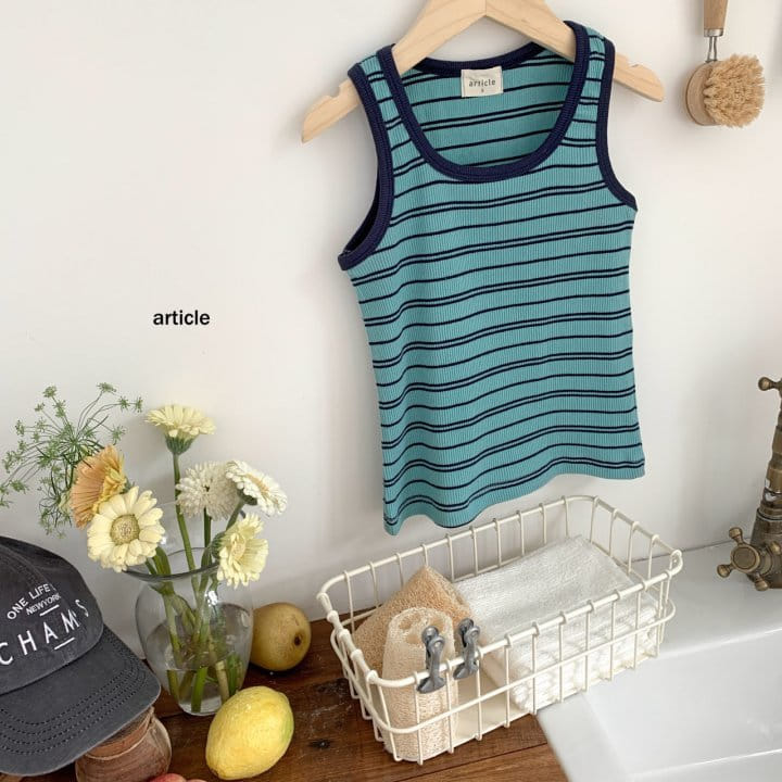 Article - Korean Children Fashion - #kidsstore - Like Rib Sleeveless Tee - 3