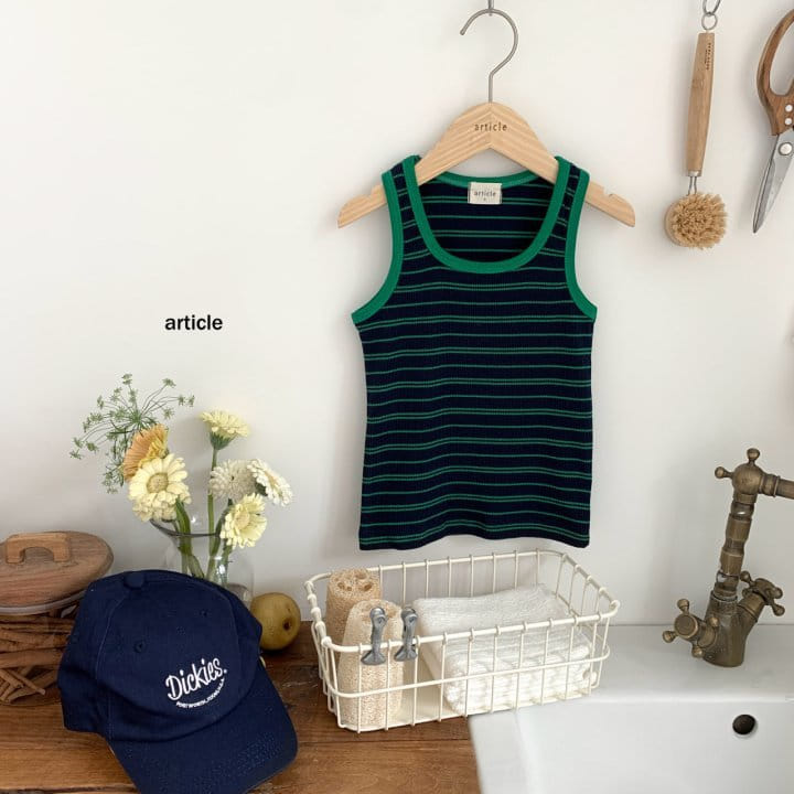 Article - Korean Children Fashion - #kidsstore - Like Rib Sleeveless Tee - 4