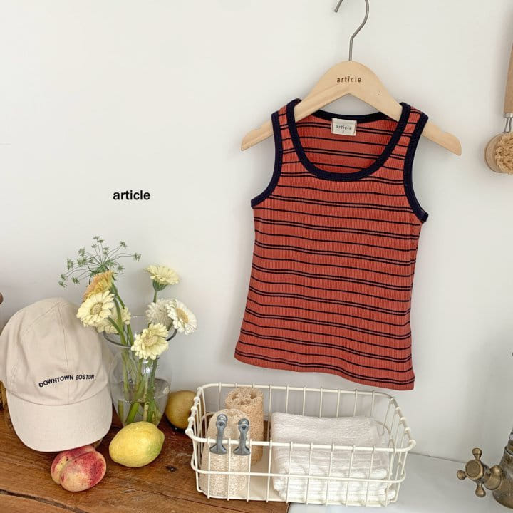 Article - Korean Children Fashion - #minifashionista - Like Rib Sleeveless Tee - 8