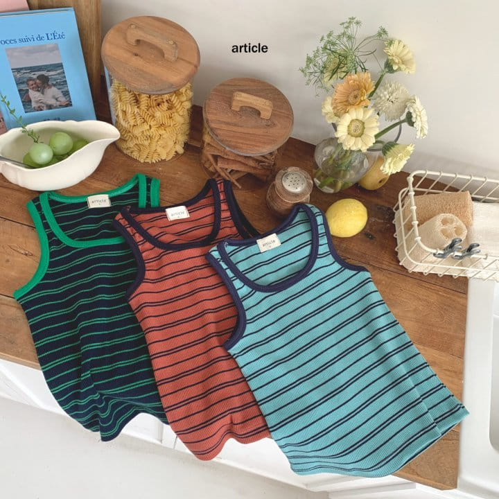 Article - Korean Children Fashion - #prettylittlegirls - Like Rib Sleeveless Tee - 9