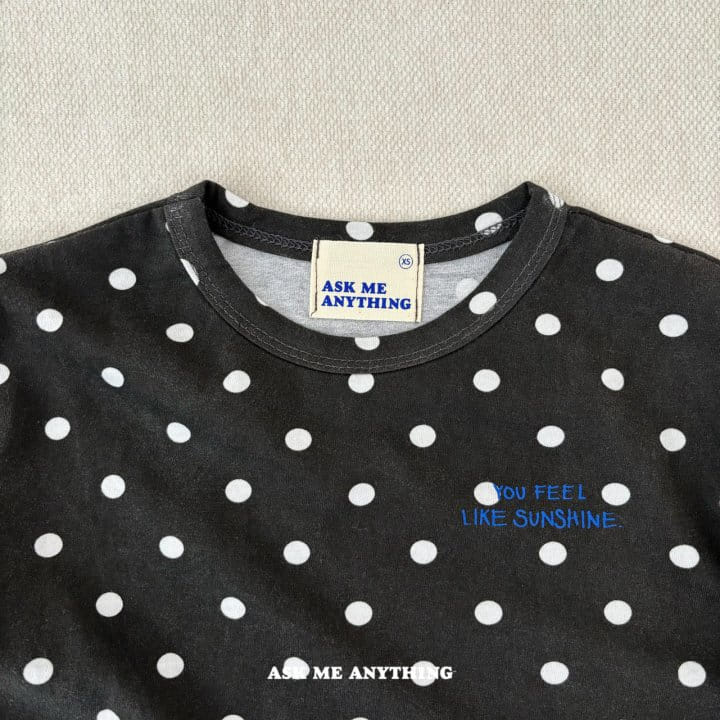 Ask Me Anything - Korean Children Fashion - #kidsshorts - Feel Dot Tee - 8
