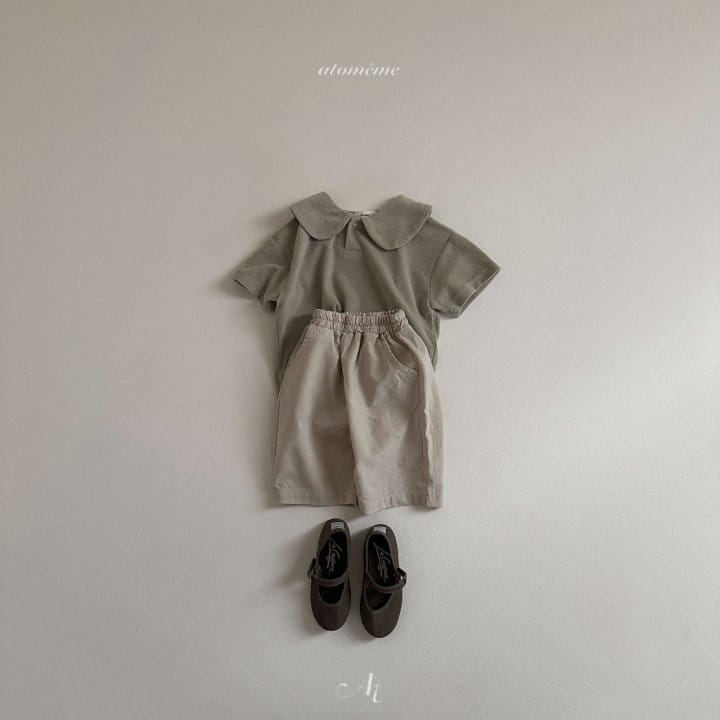 Atomeme - Korean Baby Fashion - #babyboutiqueclothing - Curve Terry Short Sleeve Tee - 10