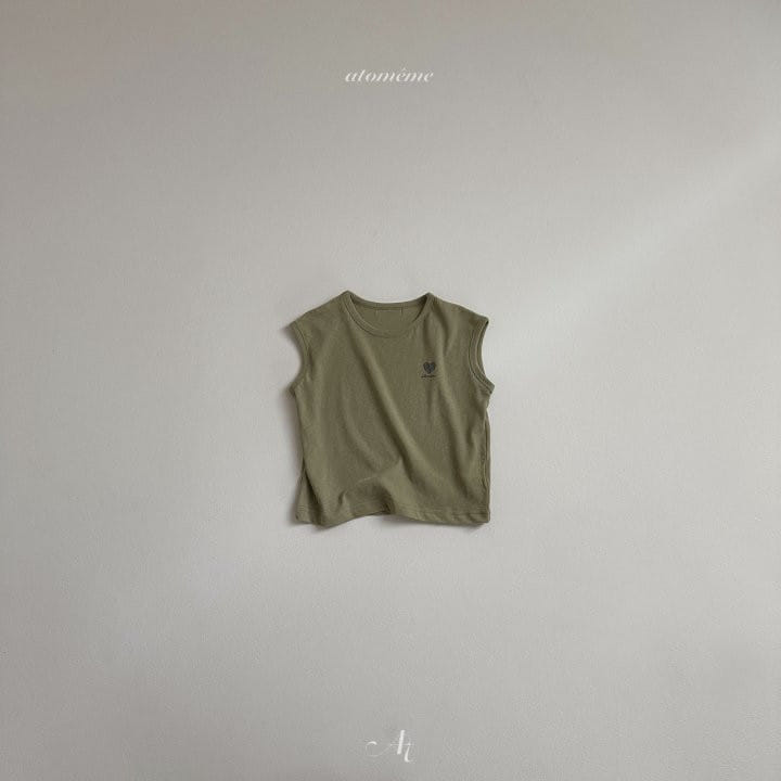 Atomeme - Korean Baby Fashion - #babyclothing - Love Love Sleeveless Tee - 5