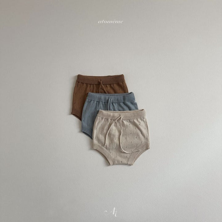 Atomeme - Korean Baby Fashion - #babygirlfashion - Vanilla Knit Bloomers