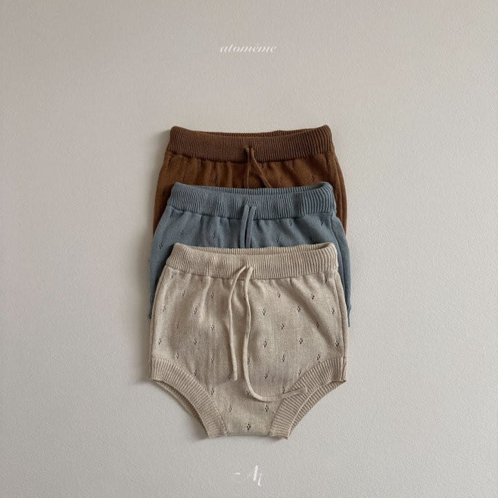 Atomeme - Korean Baby Fashion - #babylifestyle - Vanilla Knit Bloomers - 2
