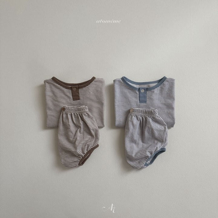 Atomeme - Korean Baby Fashion - #babyoninstagram - Coconut Top Bottom Set - 8
