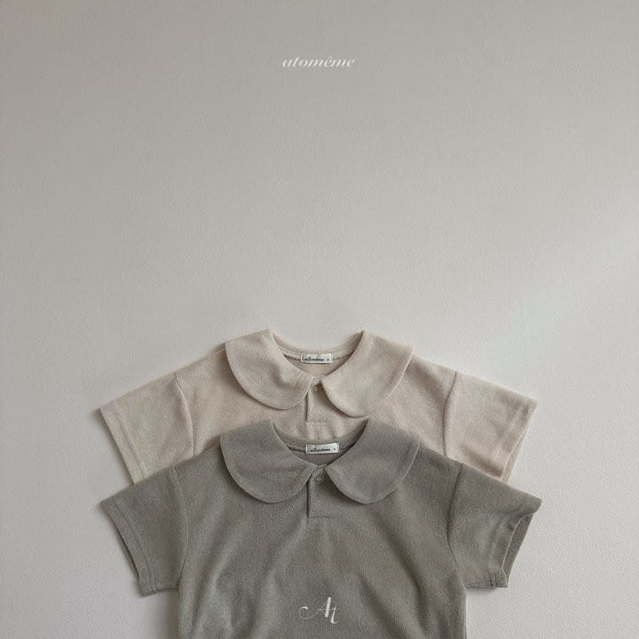 Atomeme - Korean Baby Fashion - #babyoninstagram - Curve Terry Short Sleeve Tee