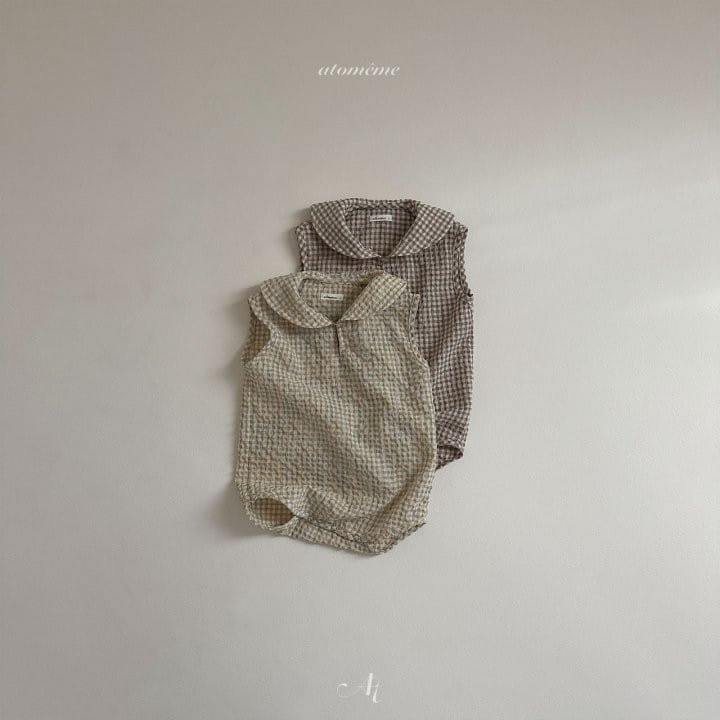 Atomeme - Korean Baby Fashion - #babywear - Round Collar Body Suit - 2