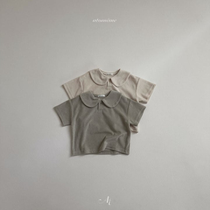 Atomeme - Korean Baby Fashion - #babywear - Curve Terry Short Sleeve Tee - 5