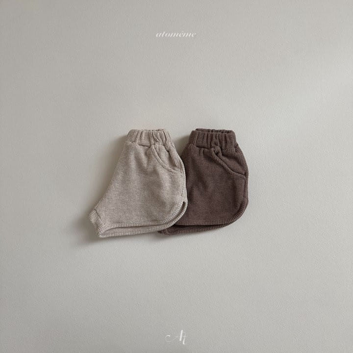 Atomeme - Korean Baby Fashion - #onlinebabyboutique - Holic Waffle Pants - 2