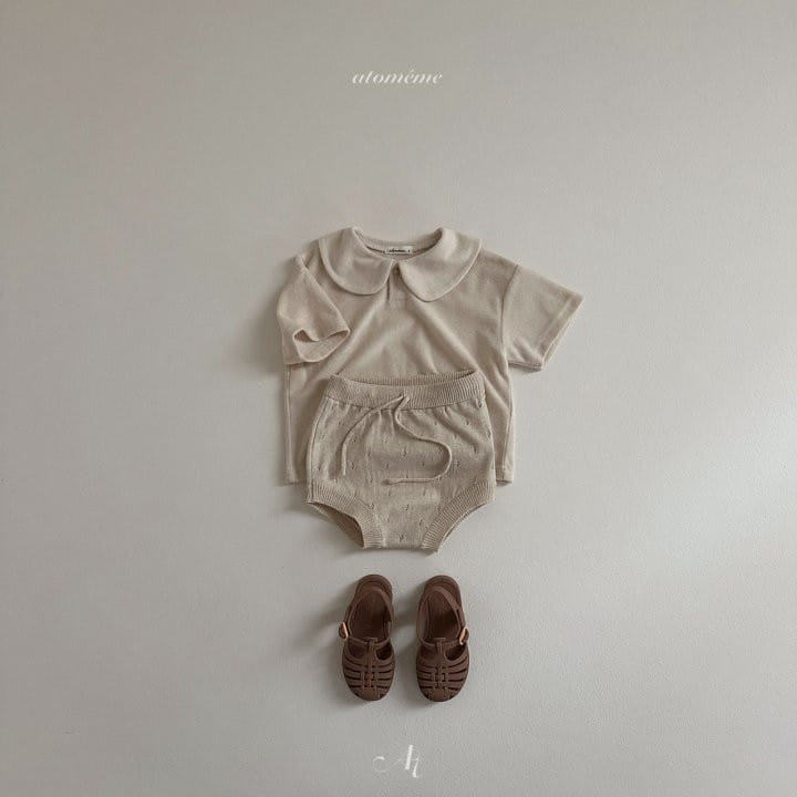 Atomeme - Korean Baby Fashion - #onlinebabyshop - Curve Terry Short Sleeve Tee - 7