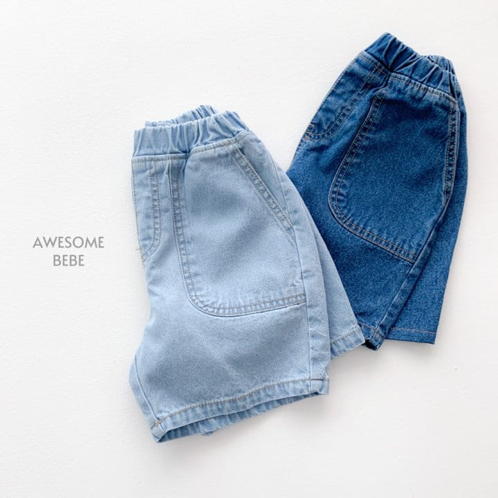 Awesome Bebe - Korean Children Fashion - #Kfashion4kids - Pocket Denim Shorts - 6