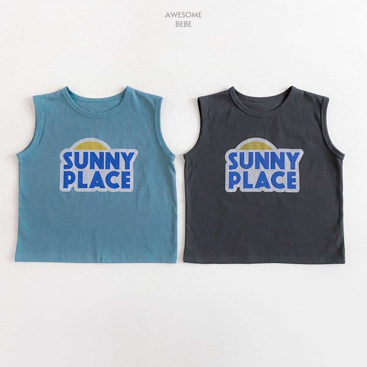 Awesome Bebe - Korean Children Fashion - #childofig - Pig Sunny Sleeveless Tee