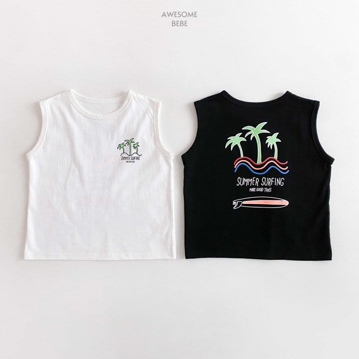 Awesome Bebe - Korean Children Fashion - #childrensboutique - Summer Surfing Sleeveless Tee