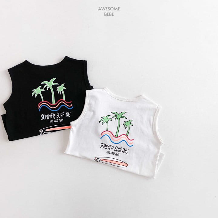 Awesome Bebe - Korean Children Fashion - #kidzfashiontrend - Summer Surfing Sleeveless Tee - 7