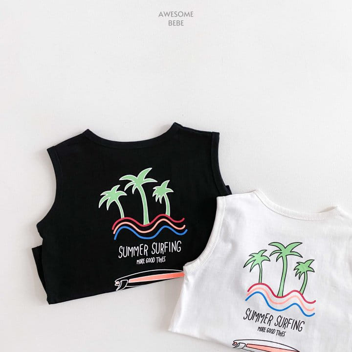 Awesome Bebe - Korean Children Fashion - #littlefashionista - Summer Surfing Sleeveless Tee - 9