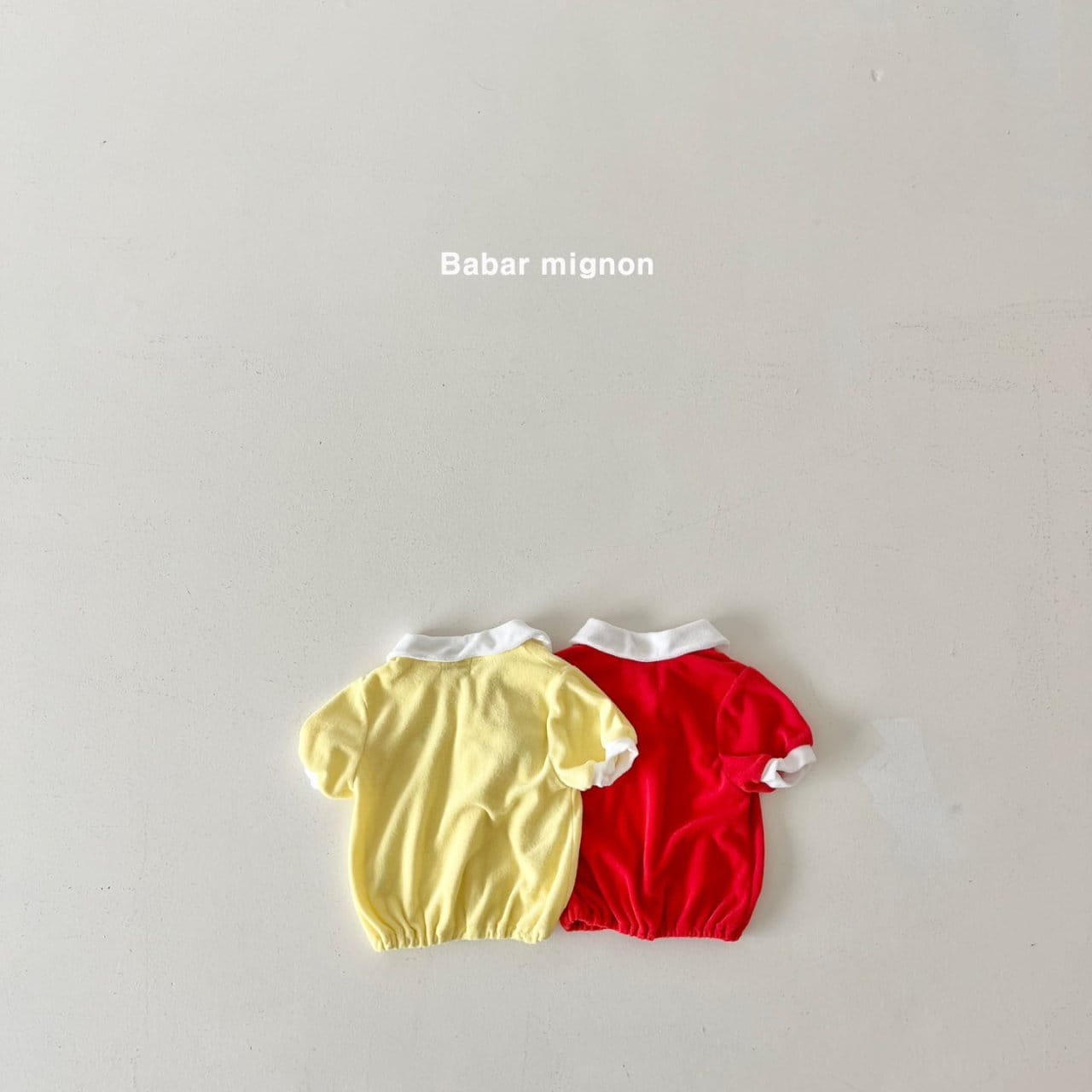 Babar Mignon - Korean Children Fashion - #Kfashion4kids - Terry Collar Tee - 5