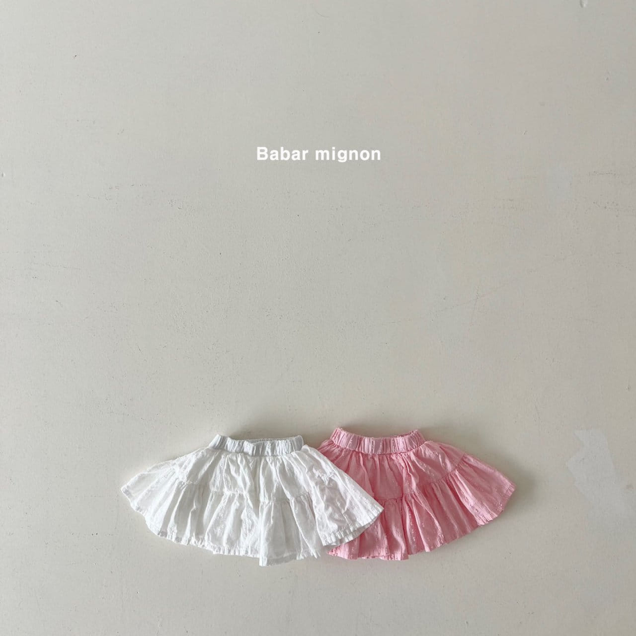 Babar Mignon - Korean Children Fashion - #Kfashion4kids - Eyelet Kan kan Skirt